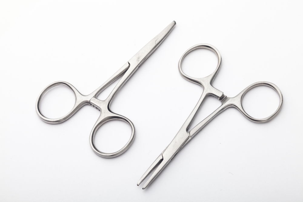 Steel,Surgical,Tools,And,Laboratory,Equipment,Isolated,On,A,White