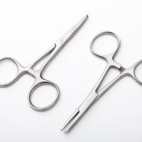 Steel,Surgical,Tools,And,Laboratory,Equipment,Isolated,On,A,White